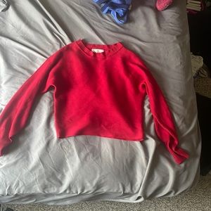 Red Pink Rose Sweater
